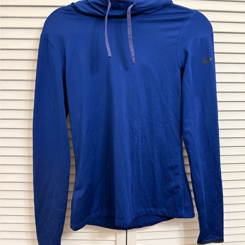 Nike Dri-fit Royal Blue Longsleeve with Neck Coverage